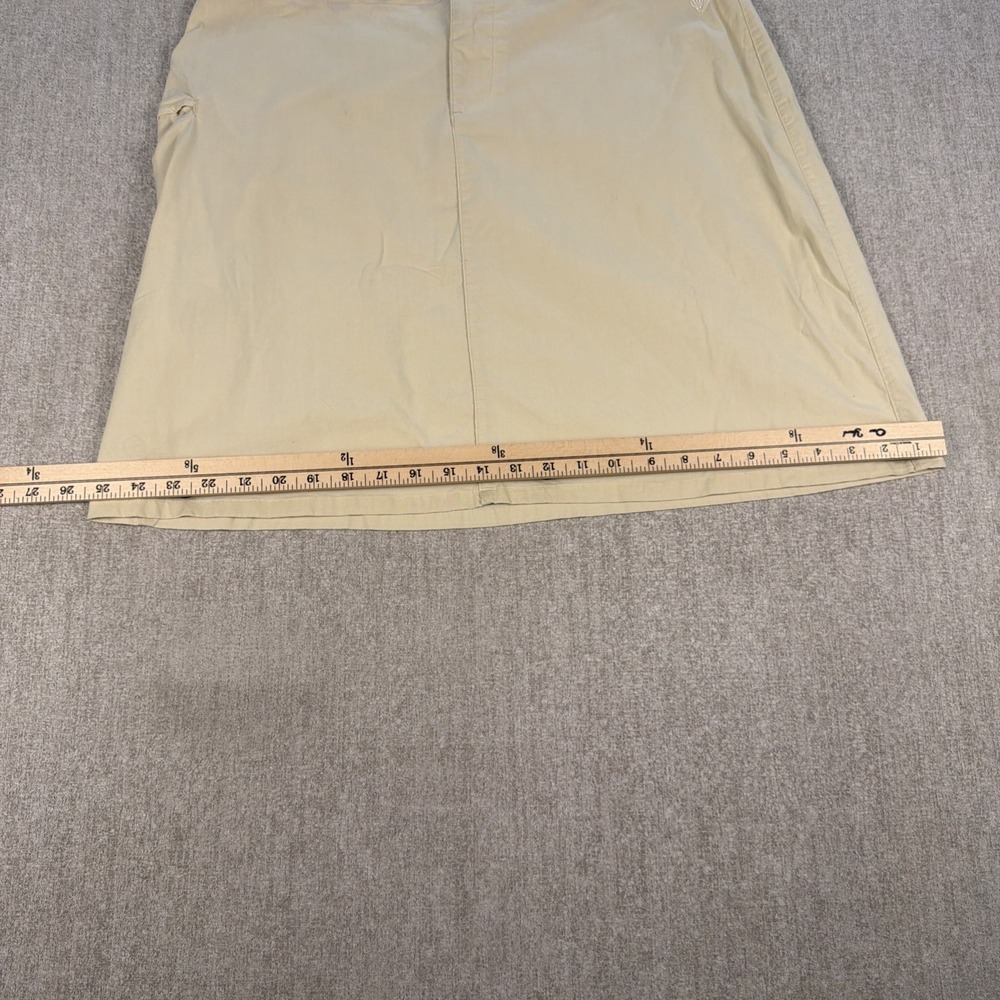 Vintage Y2K Patagonia Water Girl Organic Cotton Utility Skirt Khaki Womens 12 - Picture 10 of 11